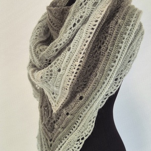 Sal triunghiular crosetat, Accesorii nunta, Accesorii de nunta, Gentuta mireasa si genti, Crosetat, ARTYNOS