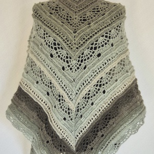 Sal triunghiular crosetat - accesorii nuntă - accesorii de nuntă - gentuță mireasă și genți - Artynos.ro