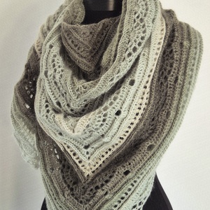 Sal triunghiular crosetat - accesorii nuntă - accesorii de nuntă - gentuță mireasă și genți - Artynos.ro