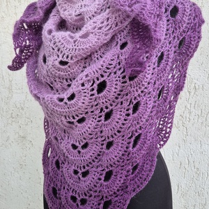 Sal triunghiular crosetat, Imbracaminte si moda, Esarfe, palarii, fularuri, Saluri, Crosetat, ARTYNOS