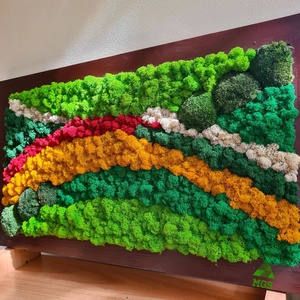 Tablou cu licheni  Jamaica Style - casă & stil de viață - accesorii pentru decorat casa - decorațiuni de pereți, decorațiuni suspendate - tablou cu licheni - Artynos.ro