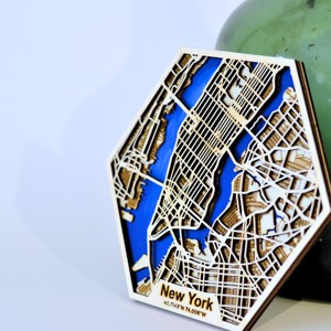 New York laser taiat imagine, arta de perete, decor de masa, , , ARTYNOS