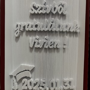 Sculptura unica a cartii de absolvire, Casa & Stil de viata, Accesorii pentru decorat casa, Decoratiuni de masa si decoratiuni pentru rafturi , Sculptura de carte, carte pliata, , ARTYNOS