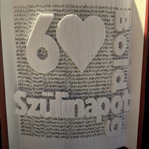 Sculptura carte aniversara, Casa & Stil de viata, Accesorii pentru decorat casa, Decoratiuni de masa si decoratiuni pentru rafturi , Sculptura de carte, carte pliata, , ARTYNOS