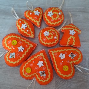 8pcs portocaliu simtit ornament Craciun ornament copac, , , ARTYNOS