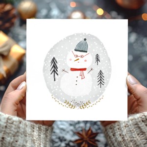 felicitare de Craciun, felicitare festiva, om de zapada, , , ARTYNOS