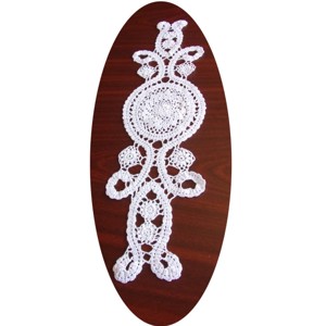 Panglica cu carlig decor de masa, , , Centrul de masa alb ca zapada, cu carlig din panglica, cu o forma speciala. Poate fi folosit ca dec..., ARTYNOS