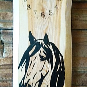 Ceas de perete cal pe larice mare -  - Artynos.ro