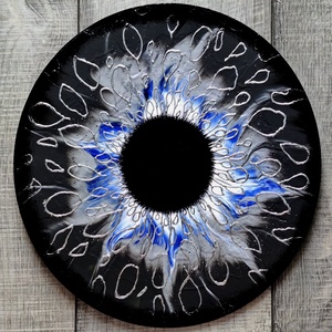 Tablou - model Iris, Arte vizuale si accesorii , Picturi, Pictura acrilica, Obiecte pictate, Pictura, ARTYNOS