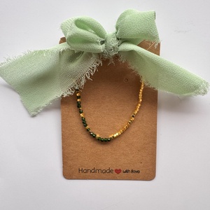 Bratara cu inchizatoare din argint 925 placat cu aur, piatra soarelui verde, hematit - Artynos.ro