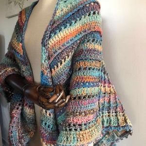 Bohemian Dream Hooded Shawl - îmbrăcăminte și modă - eșarfe, pălării, fularuri - șaluri - Artynos.ro