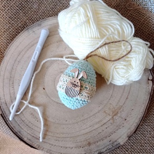 Ou croșetat cu șnur atârnat - casă & stil de viață - accesorii pentru decorat casa - decorațiuni de masă și decorațiuni pentru rafturi  - decorațiuni de masă - Artynos.ro
