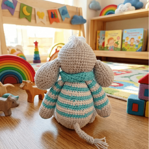 Strawberry elefantul croșetat - jucării și echipamente pentru copii - plușuri - elefant de pluș - Artynos.ro