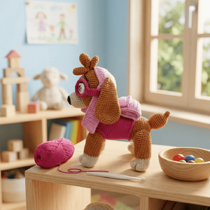 Paw Patrol-Skye croșetat figura - jucării și echipamente pentru copii - plușuri - personaje de basm din pluș - Artynos.ro