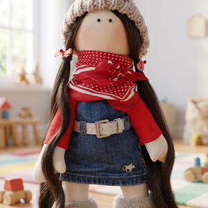 Papusa cu par extrem de lung in blugi - Artynos.ro