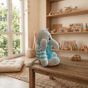 Strawberry elefantul croșetat - jucării și echipamente pentru copii - plușuri - elefant de pluș - Artynos.ro