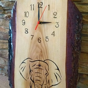 Craft ceas de perete decorat cu motiv elefant -  - Artynos.ro