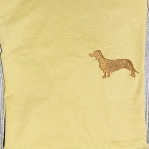 Tricou brodat cu model Dachshund - tricou brodat personalizat - tricou brodat personalizat -  - Artynos.ro