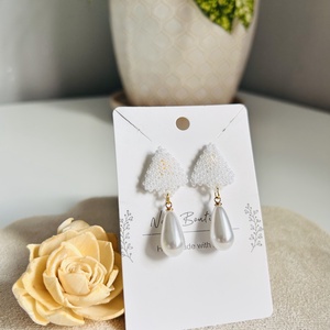 Cercei mireasă  - accesorii nuntă - bijuterii mireasă - cercei mireasă - Artynos.ro