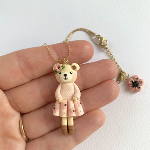 Colier Delicate Teddy Bear - bijuterii - coliere - coliere cu pandantive - Artynos.ro