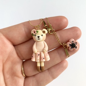 Colier Delicate Teddy Bear - bijuterii - coliere - coliere cu pandantive - Artynos.ro