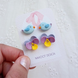 Set Cercei Birds - bijuterii - cercei - cercei agățați - Artynos.ro
