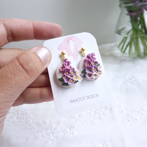 Cercei liliac - Artynos.ro