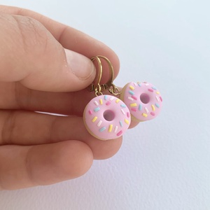 Cercei Pink Donuts - bijuterii - cercei - cercei candelabru - Artynos.ro