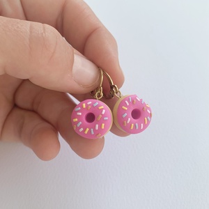 Cercei Pink Donuts - bijuterii - cercei - cercei candelabru - Artynos.ro