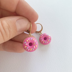 Cercei Pink Donuts - bijuterii - cercei - cercei candelabru - Artynos.ro