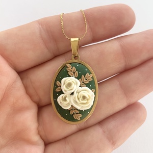 Colier Velvet Green - Artynos.ro