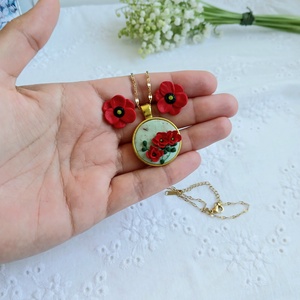 Set maci - bijuterii - cercei - cercei agățați - Artynos.ro