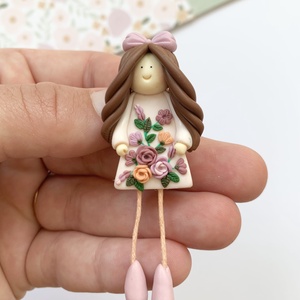 Brosa Floral Doll - Artynos.ro