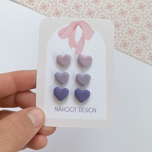 Set cercei Hearts - bijuterii - cercei - cercei agățați - Artynos.ro