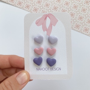 Set cercei Hearts - bijuterii - cercei - cercei agățați - Artynos.ro