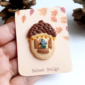 Brosa Toamna - bijuterii - broșă, insigne - insigne - Artynos.ro