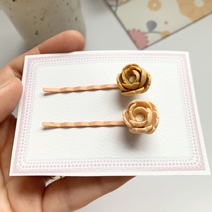 Set 2 agrafe Flowers, Imbracaminte si moda, Accesorii par, Banda de par si agrafe par, , ARTYNOS