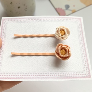 Set 2 agrafe Flowers, Imbracaminte si moda, Accesorii par, Banda de par si agrafe par, , ARTYNOS