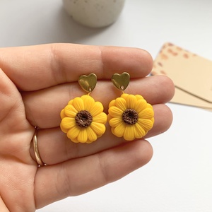 Cercei Sunflowers, Bijuterii, Cercei, Cercei agatati, , ARTYNOS