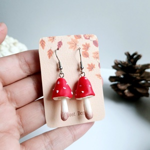 Cercei ciupercute - bijuterii - cercei - cercei lungi - Artynos.ro