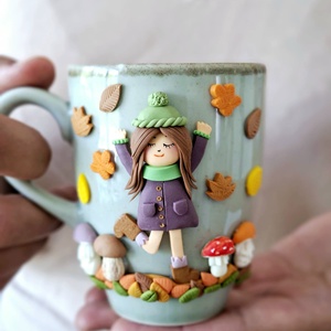 Accesoriu Fall Mug, Accesorii de Craciun, Cadou tematic de Mos Craciun, decoratiuni, Cadouri de Mos Craciun, , O cana deosebita, decorata cu elemente modelate manual din lut polimeric.

Capacitate: 180 ml

Cana..., ARTYNOS