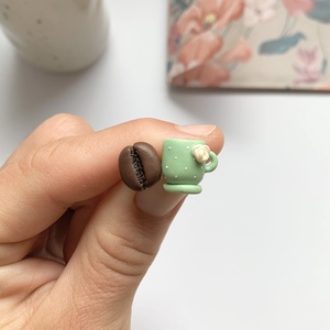 Cercei Coffee Lover - bijuterii - cercei - cercei cu figurine - Artynos.ro