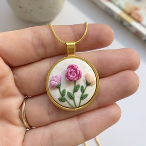 Colier Red Flowers, Bijuterii, Coliere, Pandative, , ARTYNOS