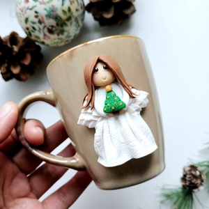 Accesoriu Angel Mug - crăciun - cadouri de moș crăciun - cadouri de moș crăciun - Artynos.ro