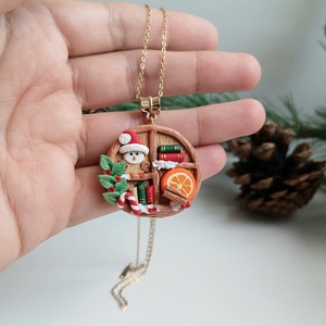 Colier Craciun - crăciun - cadouri de moș crăciun - cadouri de moș crăciun - Artynos.ro