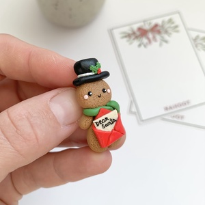 Brosa Om de turta dulce - crăciun - cadouri de moș crăciun - cadouri de moș crăciun - Artynos.ro