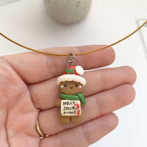 Colier Om de turta dulce - crăciun - cadouri de moș crăciun - cadouri de moș crăciun - Artynos.ro