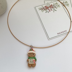 Colier Om de turta dulce - crăciun - cadouri de moș crăciun - cadouri de moș crăciun - Artynos.ro