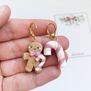 Cercei Om de turta dulce - crăciun - cadouri de moș crăciun - cadouri de moș crăciun - Artynos.ro