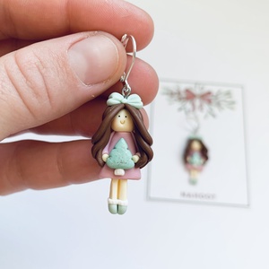 Cercei Winter Dolls - crăciun - cadouri de moș crăciun - cadouri de moș crăciun - Artynos.ro